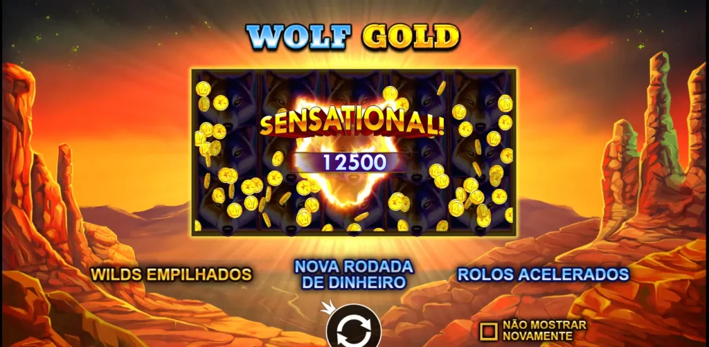 wolf gold gameplay inicial menu